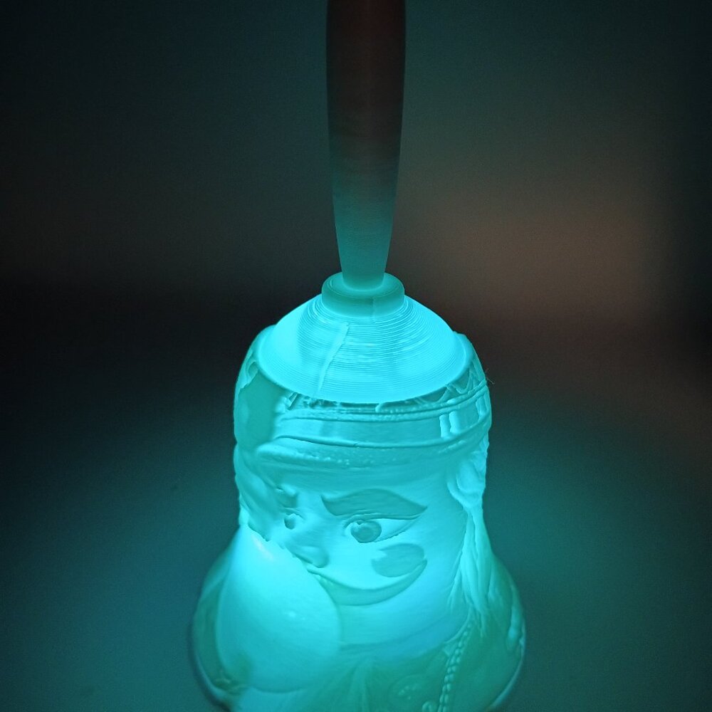 3D Printed Nutcracker Lithophane Lighted Bell, Christmas Night Light, Christmas - Picture 6 of 8